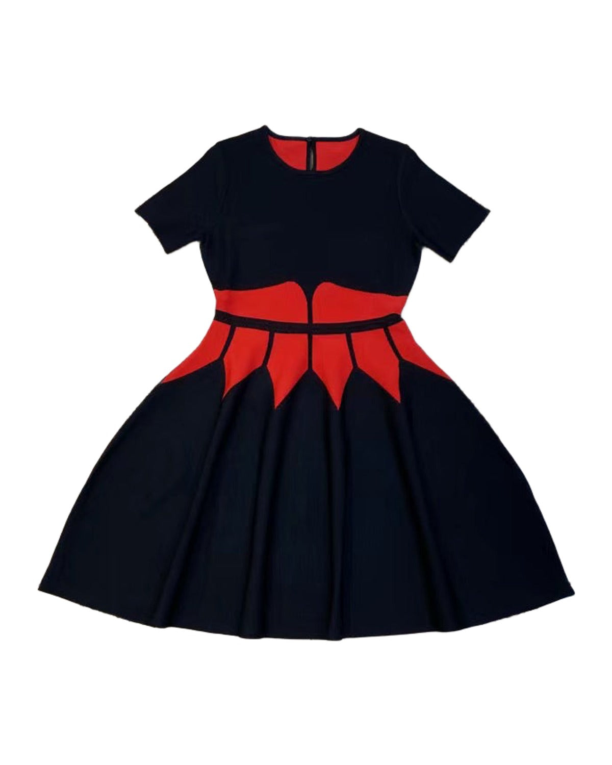 Printed Knitted Short-sleeved Dress photo 2
