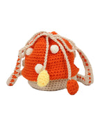 Handwoven Woolen Cute Mushroom Crossbody Bag photo 3