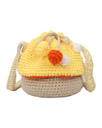 Handwoven Woolen Cute Mushroom Crossbody Bag photo 5