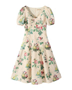 French Vintage High Waist Dress photo 2