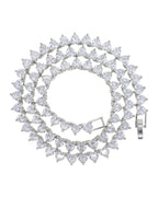 Hip Hop Heart-shaped Zircon Tennis Chain Rap Ornament photo 3