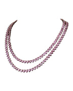 Hip Hop Heart-shaped Zircon Tennis Chain Rap Ornament photo 4