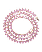 Hip Hop Heart-shaped Zircon Tennis Chain Rap Ornament photo 6