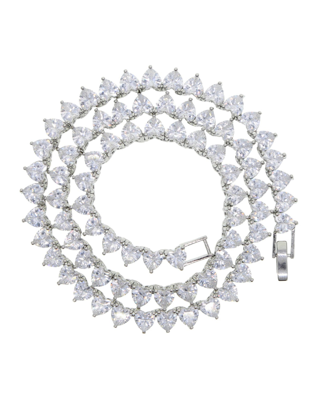Hip Hop Heart-shaped Zircon Tennis Chain Rap Ornament photo 9
