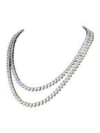 Hip Hop Heart-shaped Zircon Tennis Chain Rap Ornament