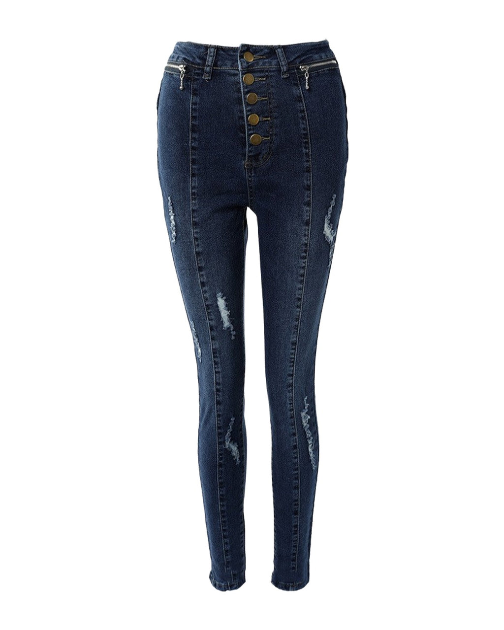 Button Skinny Jeans photo 5