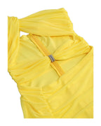 Twist Wrap Chest Solid Color Dress photo 14