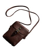 Genuine Leather Vertical Mini Skeleton-skin Small Bag photo 5