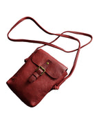 Genuine Leather Vertical Mini Skeleton-skin Small Bag photo 9
