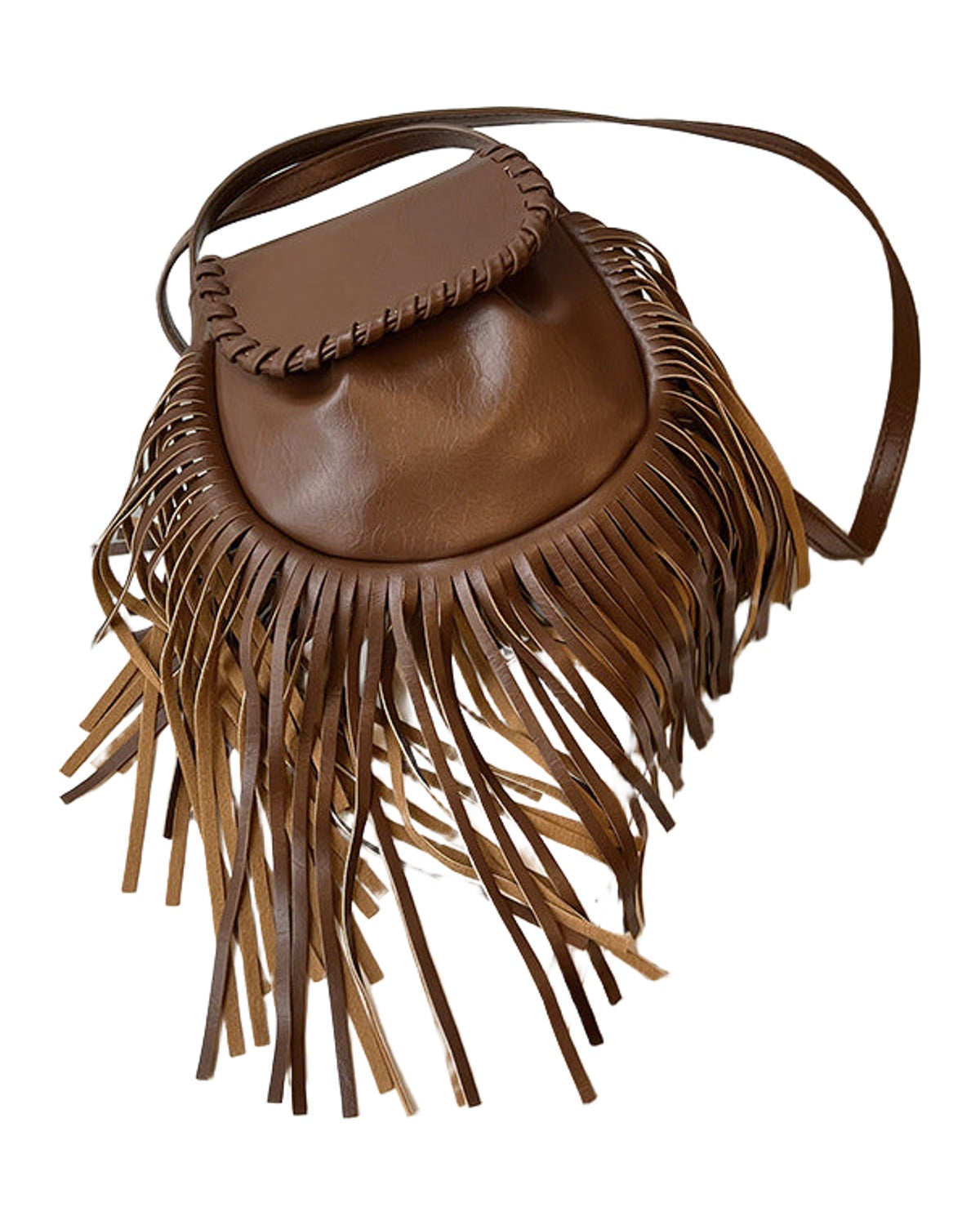 Trend Retro Tassel Shoulder Cross Body Bucket Bag photo 10