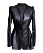 Short Coat Leather Jacket photo 5