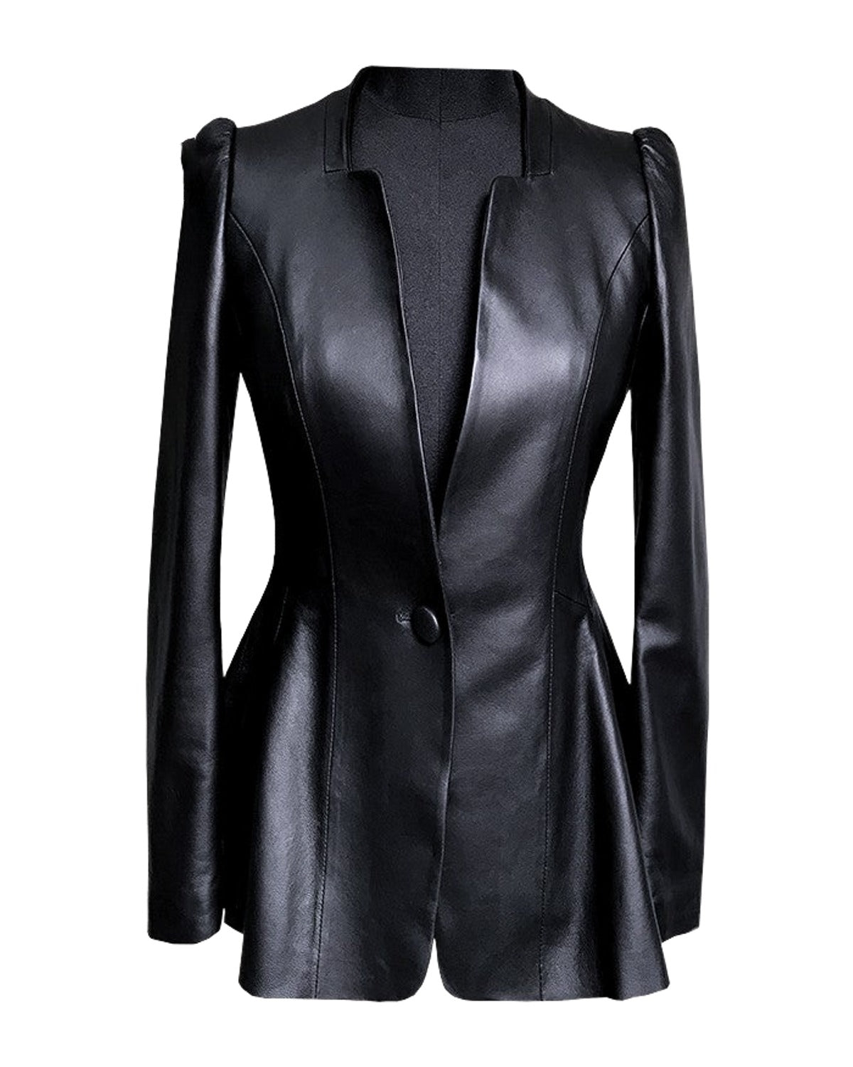 Short Coat Leather Jacket photo 5