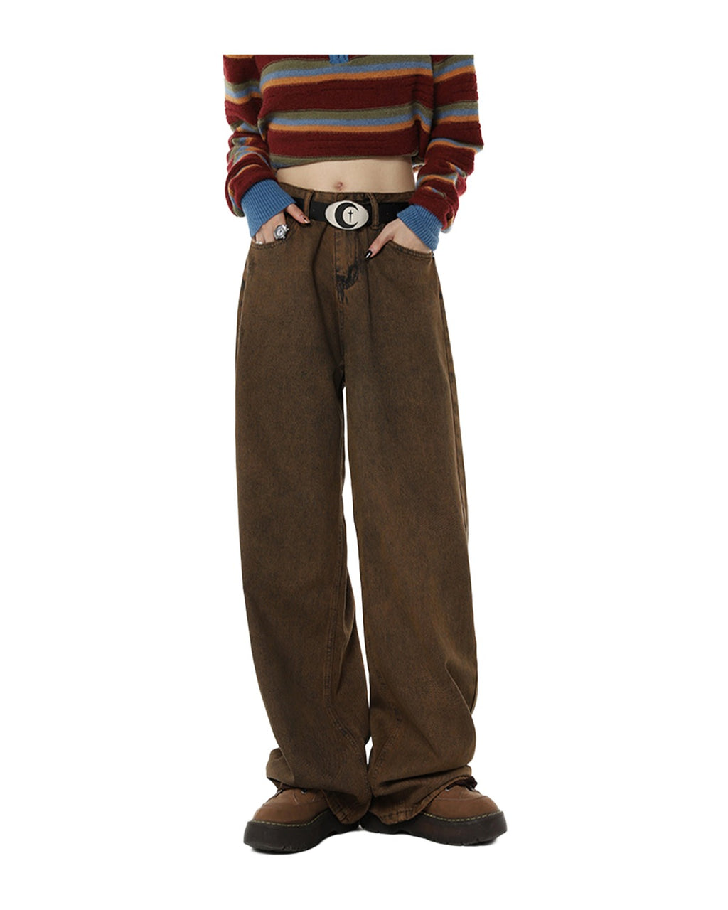 Retro Brown Jeans photo 2