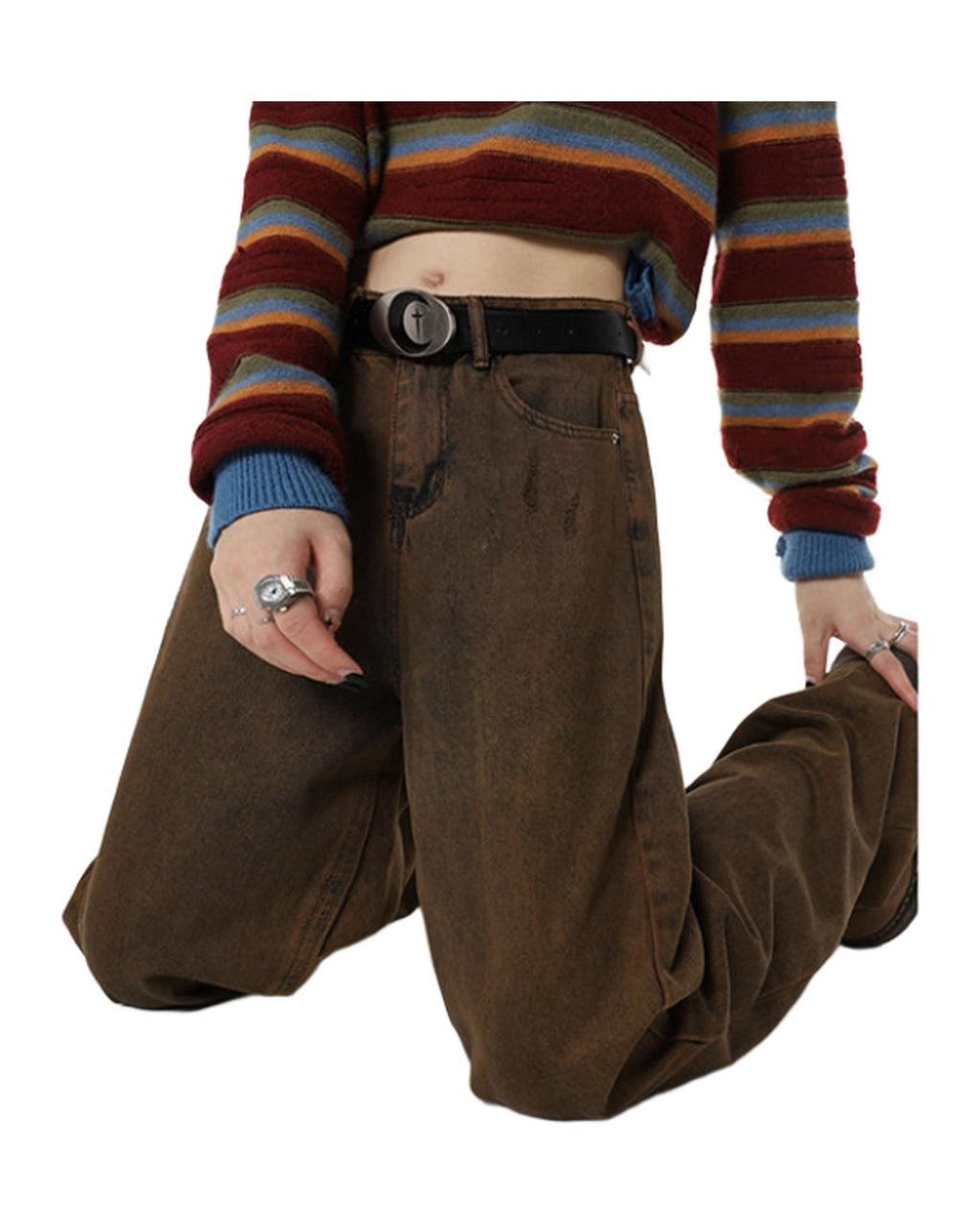 Retro Brown Jeans photo 4