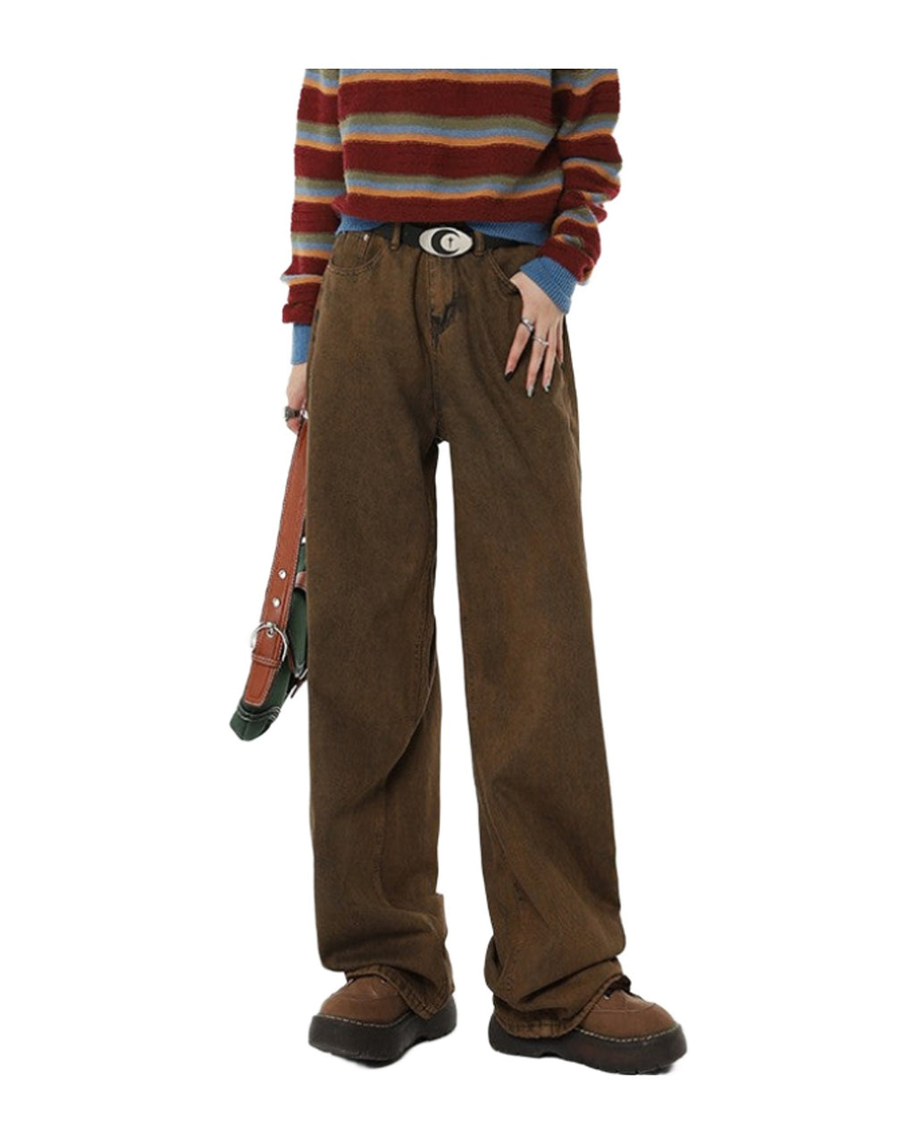 Retro Brown Jeans photo 6