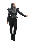 Leather Casual Ruffled Jacket photo 5