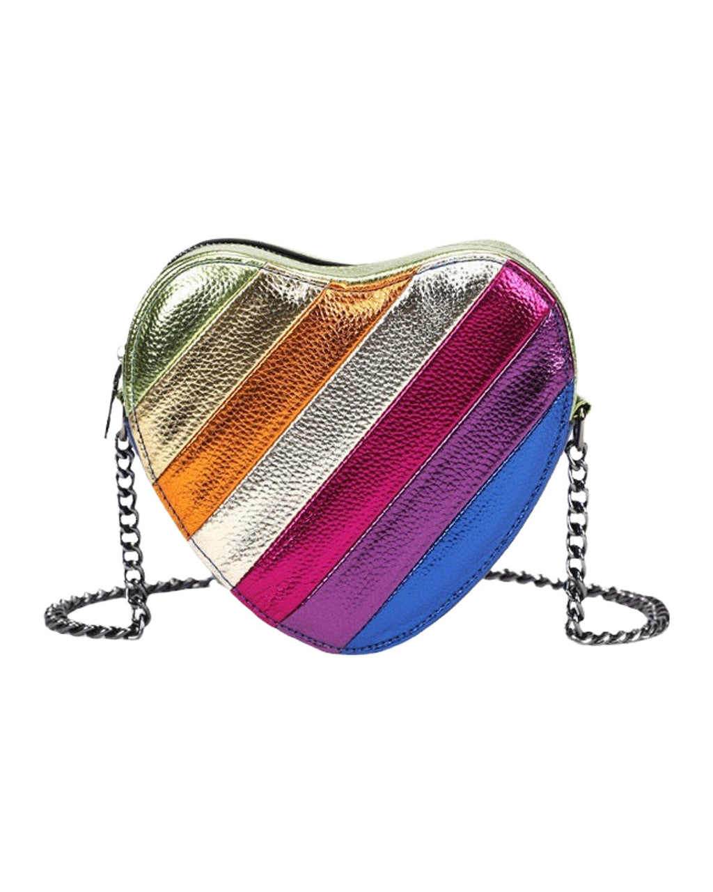 Rainbow Stitching Chain Shoulder Bag photo 5