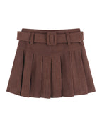 Corduroy Half Autumn A-line Skirt Pleated photo 1