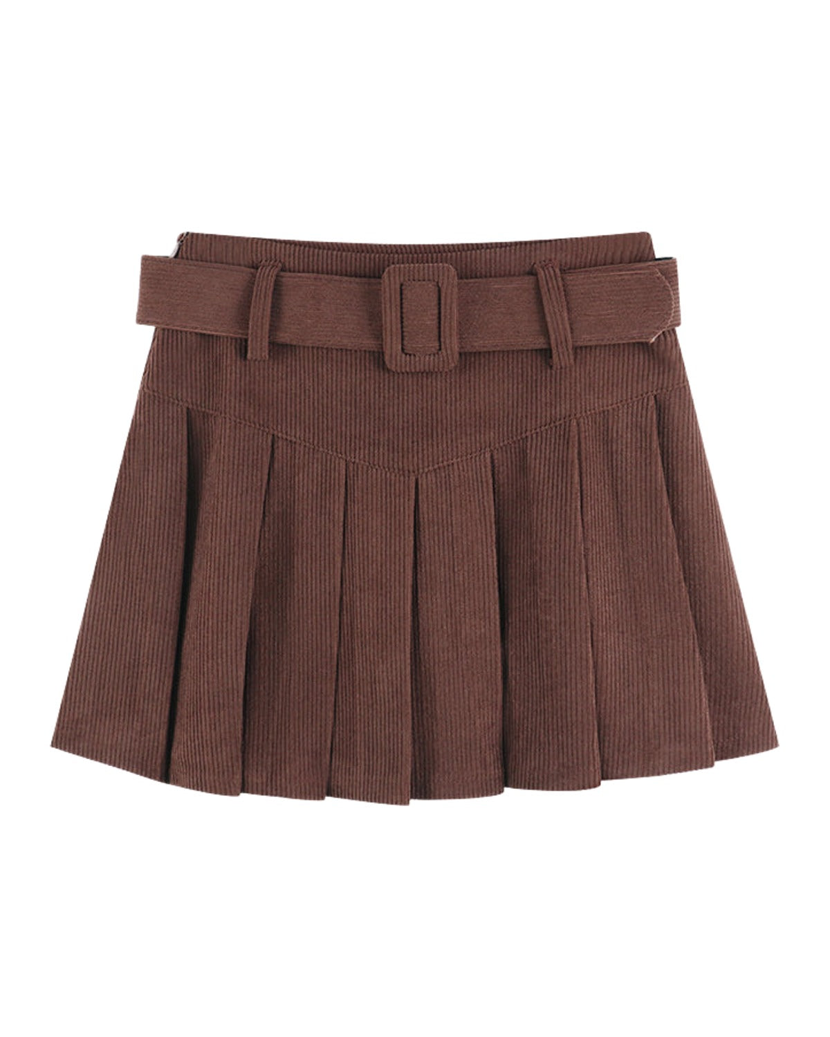 Corduroy Half Autumn A-line Skirt Pleated photo 1