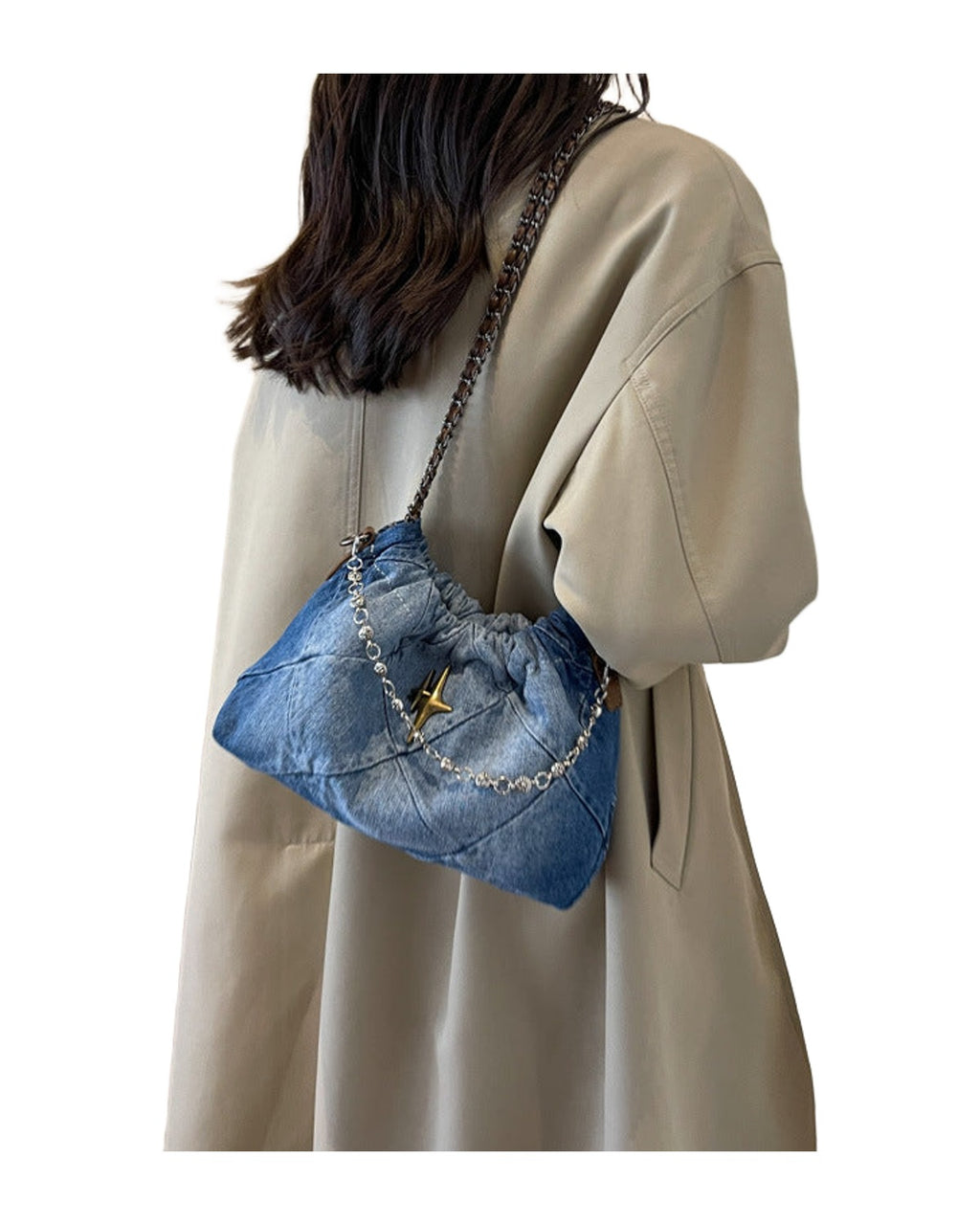 Denim Blue Chain Bag photo 3