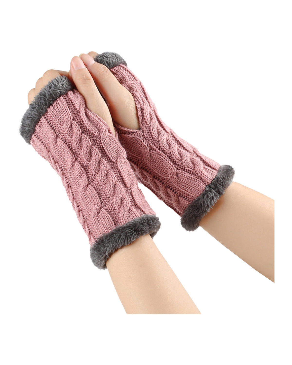 Winter Plush Knitted Gloves photo 14