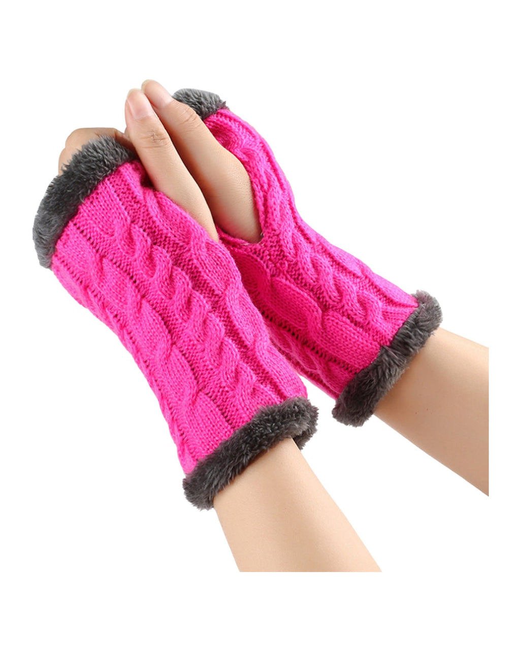 Winter Plush Knitted Gloves photo 21