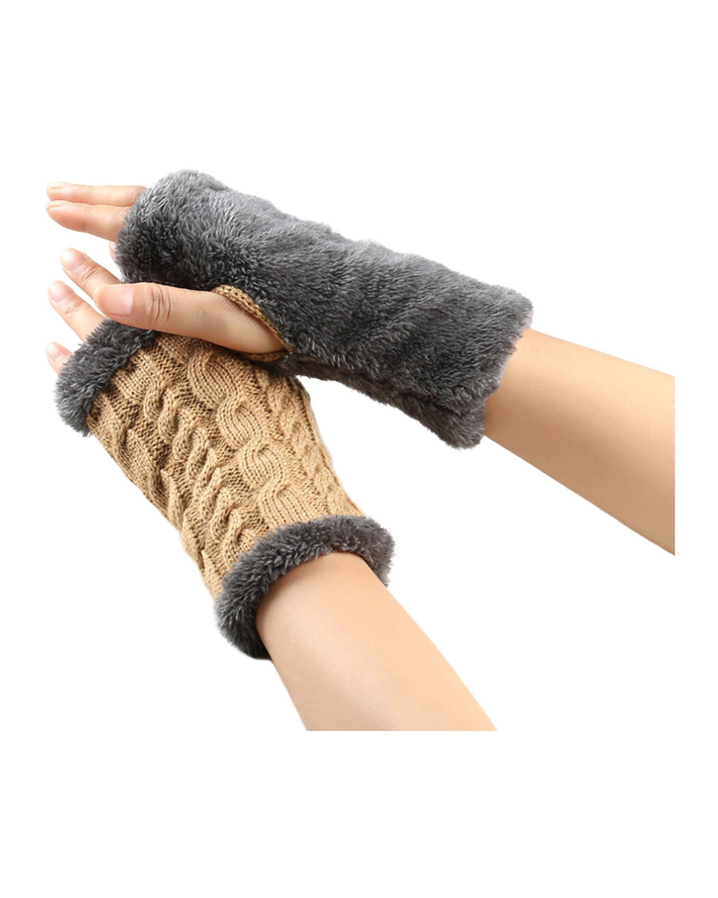 Winter Plush Knitted Gloves photo 22