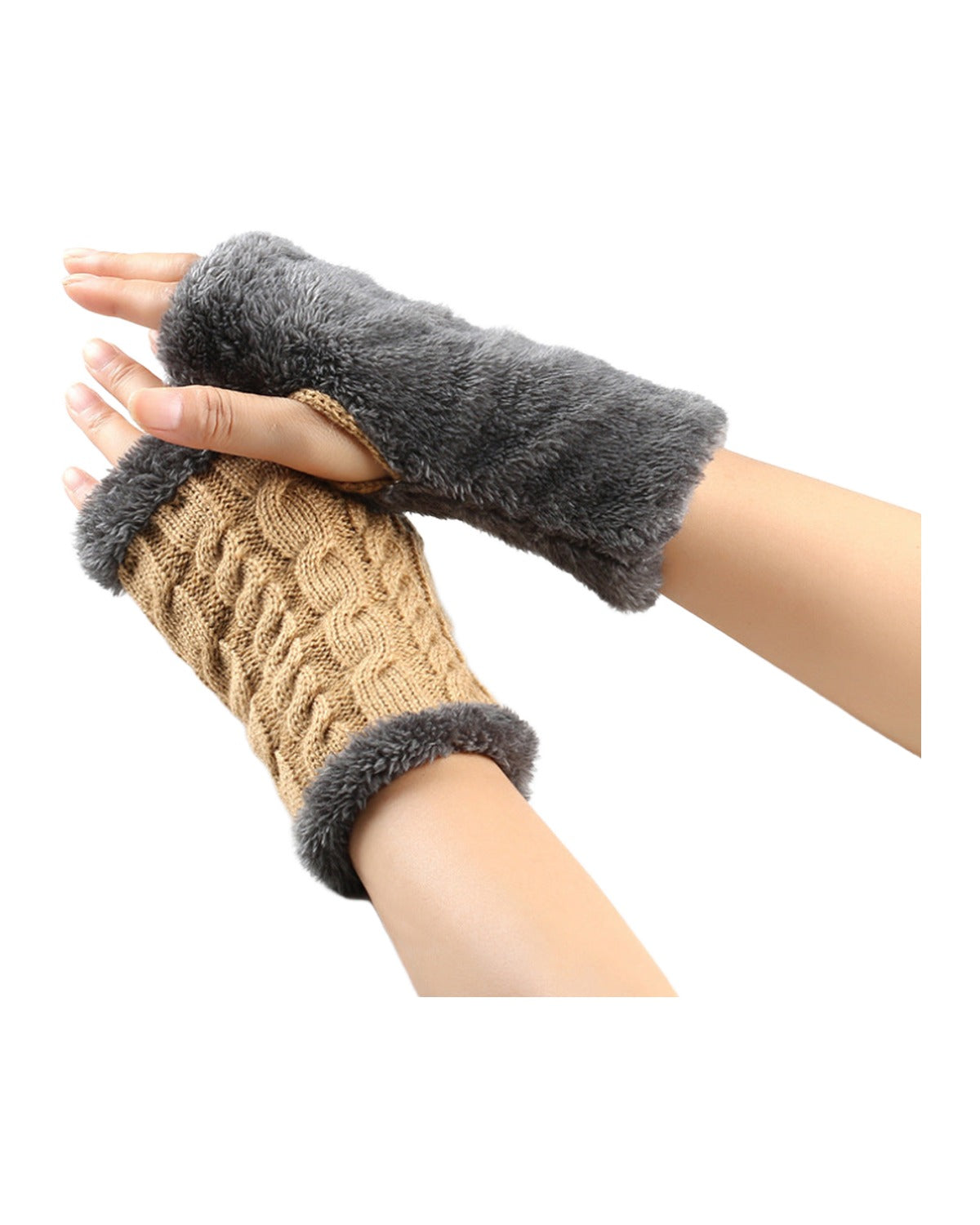 Winter Plush Knitted Gloves photo 22