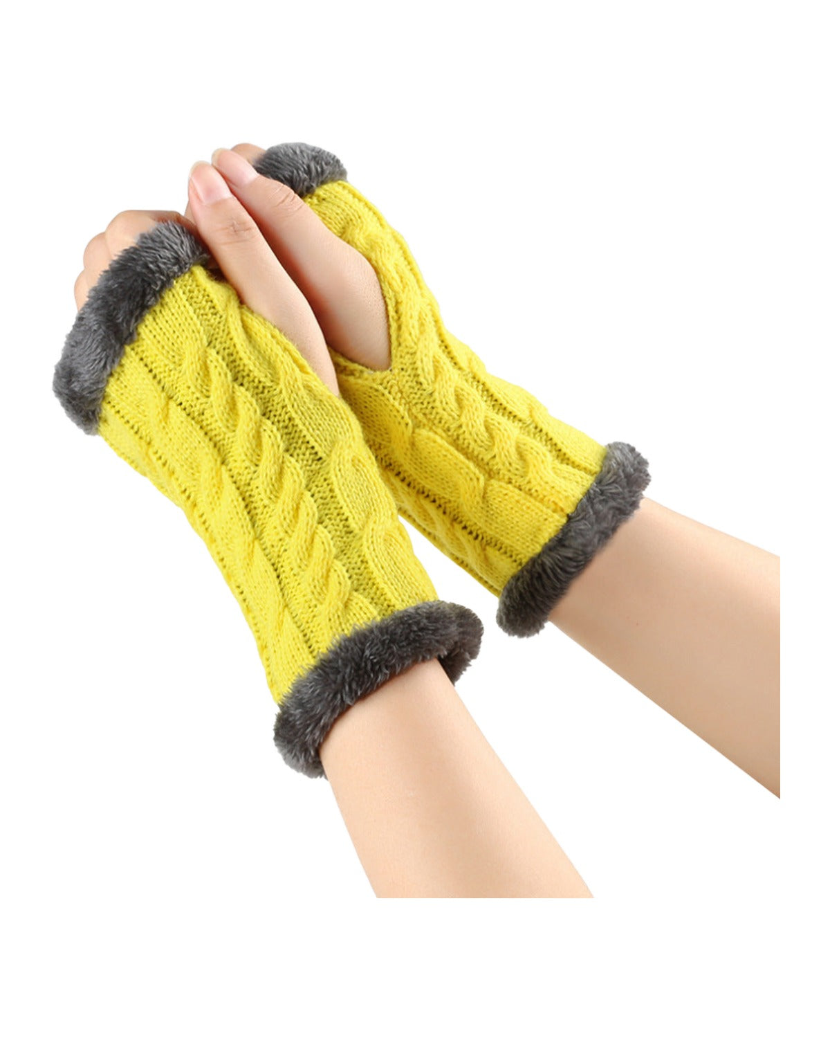 Winter Plush Knitted Gloves photo 23