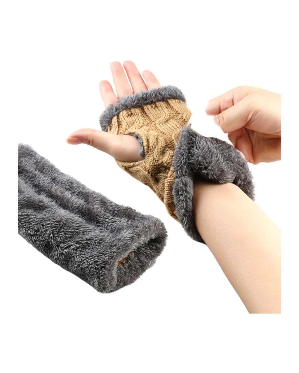 Winter Plush Knitted Gloves photo 25