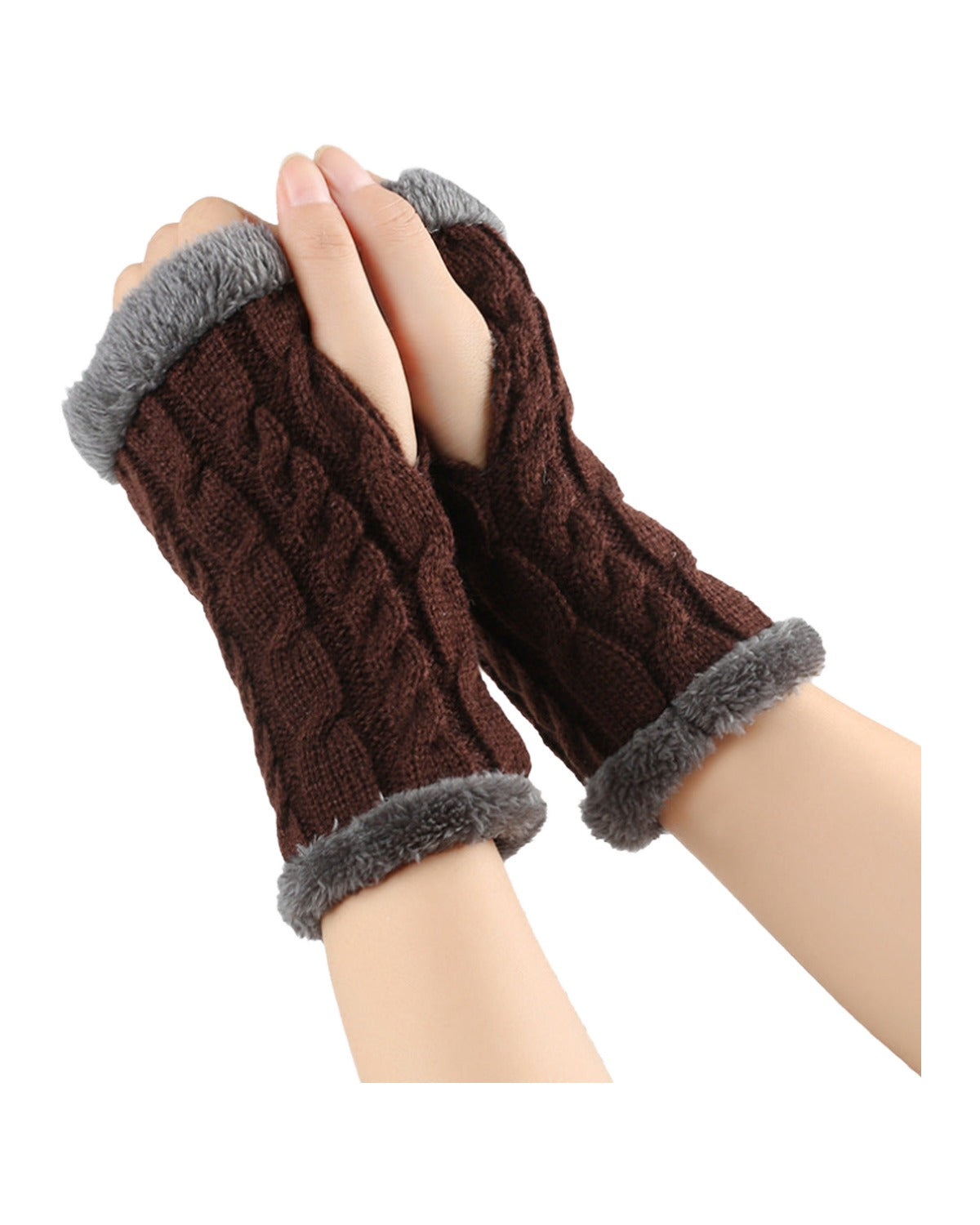 Winter Plush Knitted Gloves photo 3