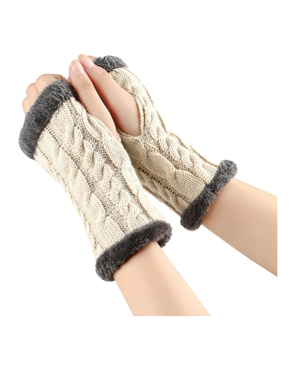 Winter Plush Knitted Gloves photo 5