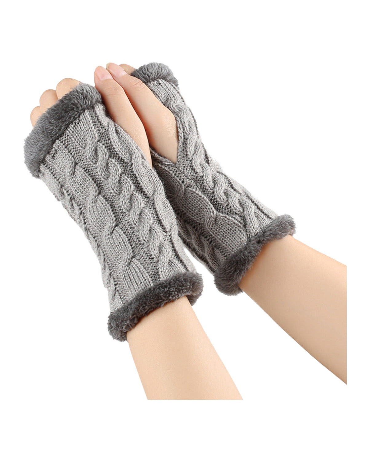 Winter Plush Knitted Gloves photo 6