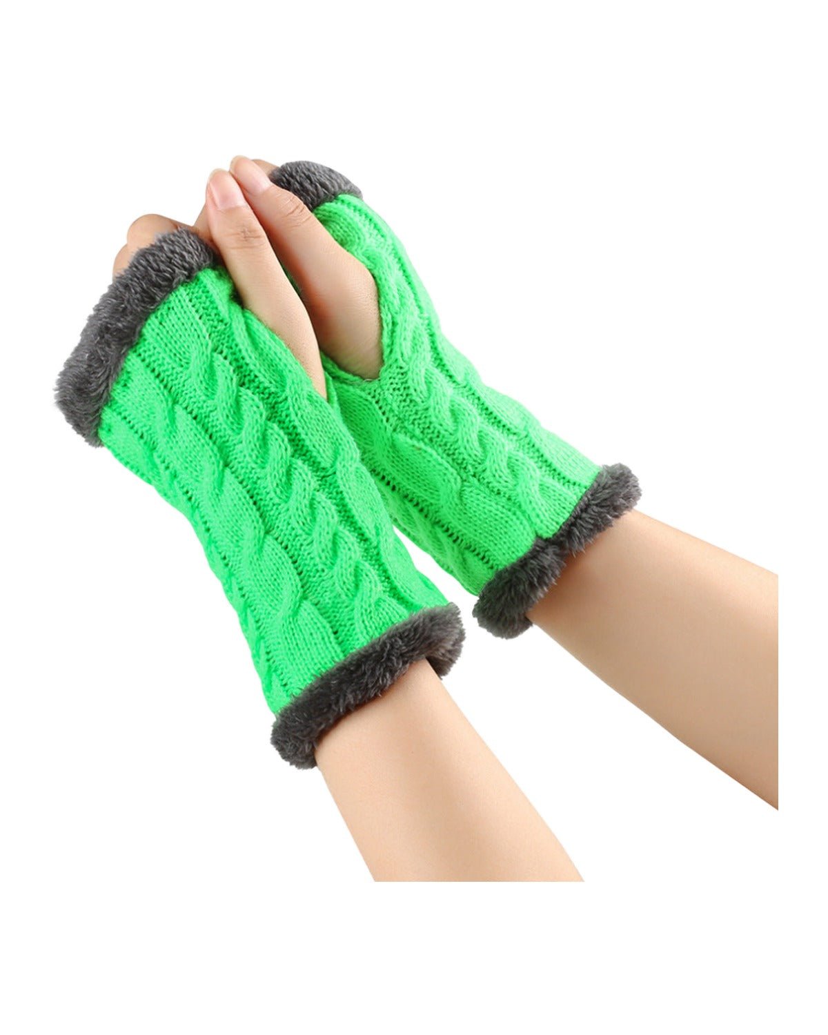 Winter Plush Knitted Gloves photo 9