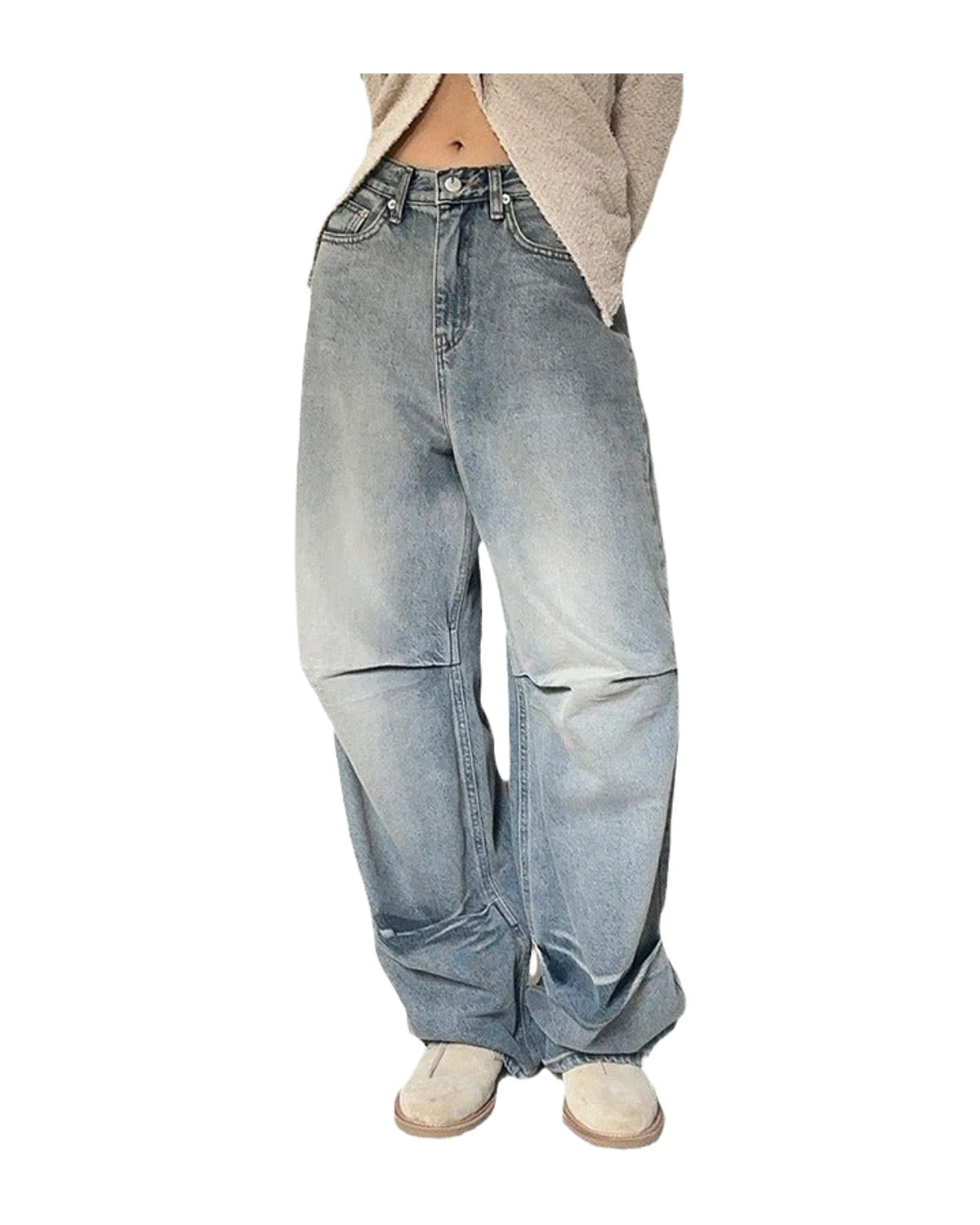 Street Washed Vintage Loose Jeans photo 10