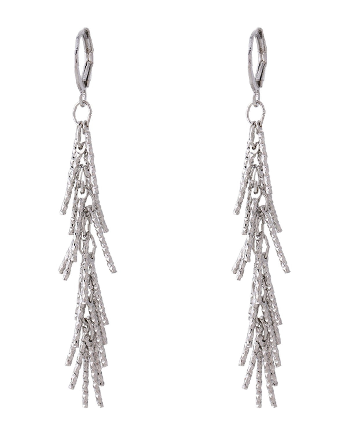 All-matching Silver Tassel Earrings photo 2