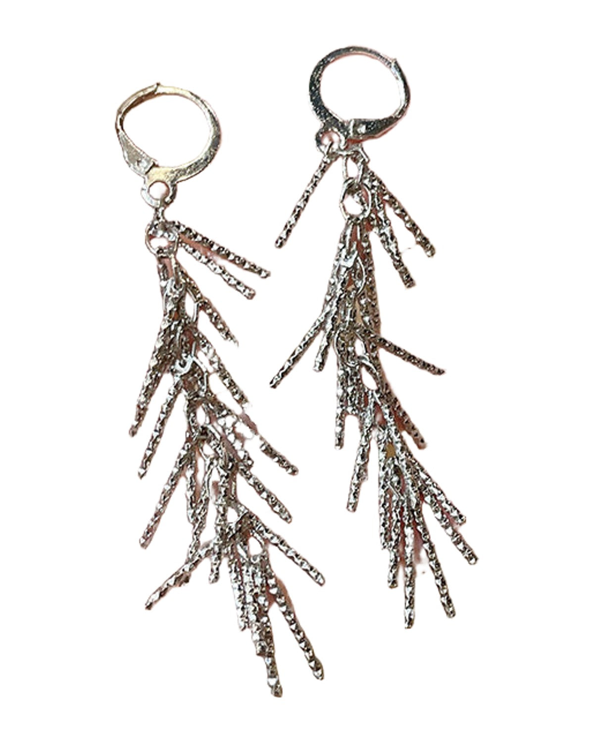 All-matching Silver Tassel Earrings photo 8