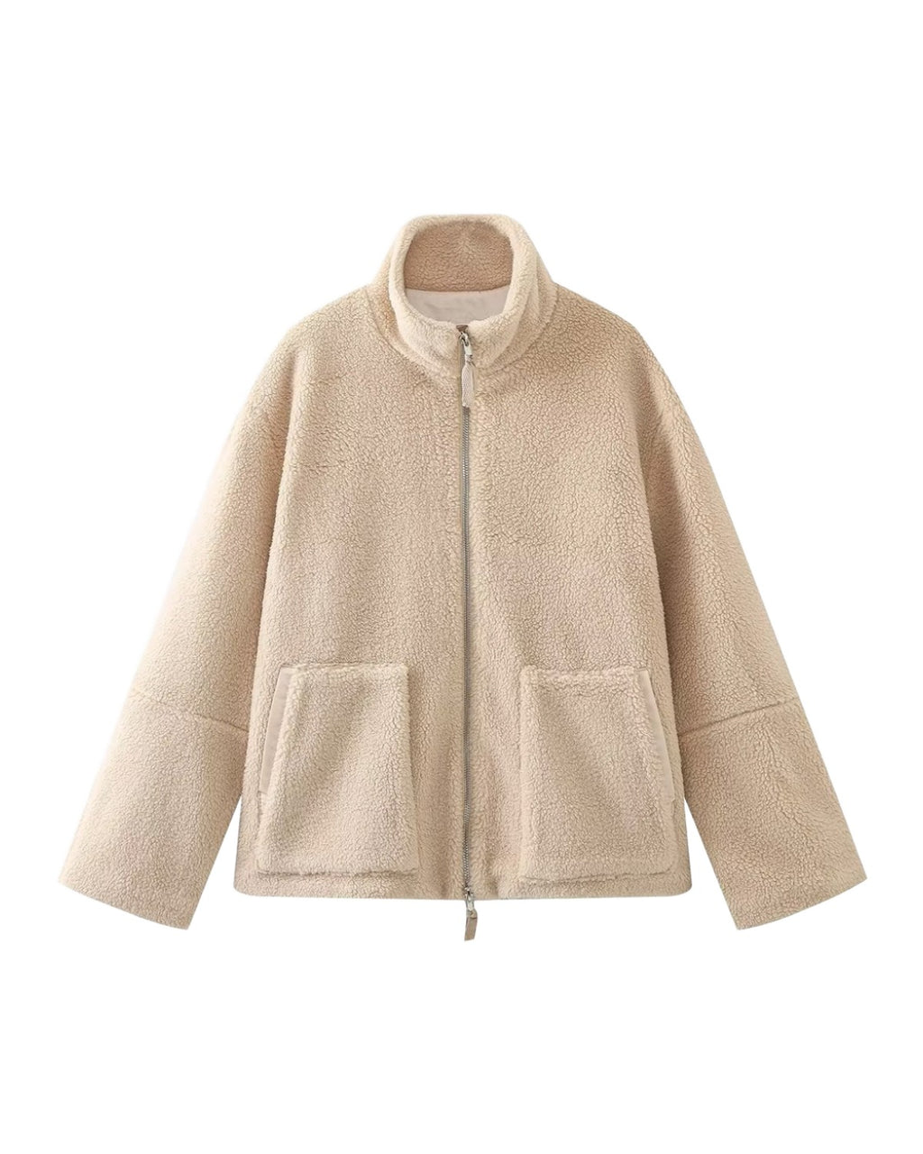 Lamb Wool Turtleneck Woolen Coat photo 11