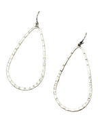 Metal Water Drop Hollow Stud Earrings Simple Pattern photo 11