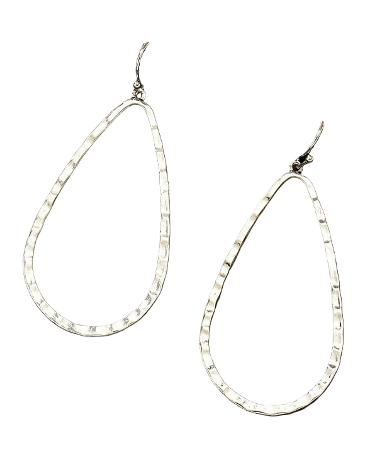 Metal Water Drop Hollow Stud Earrings Simple Pattern photo 11