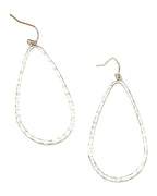 Metal Water Drop Hollow Stud Earrings Simple Pattern photo 4