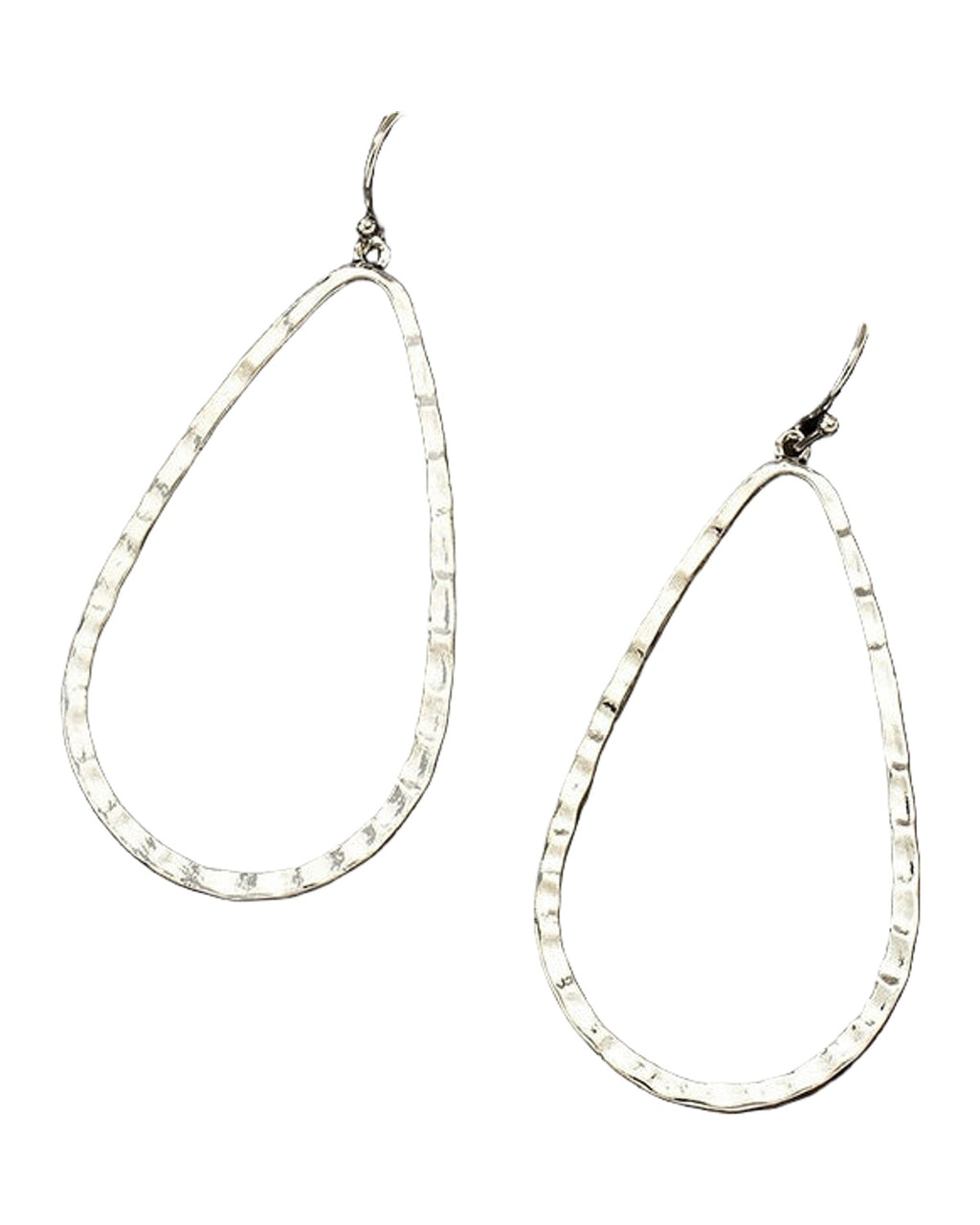 Metal Water Drop Hollow Stud Earrings Simple Pattern photo 7