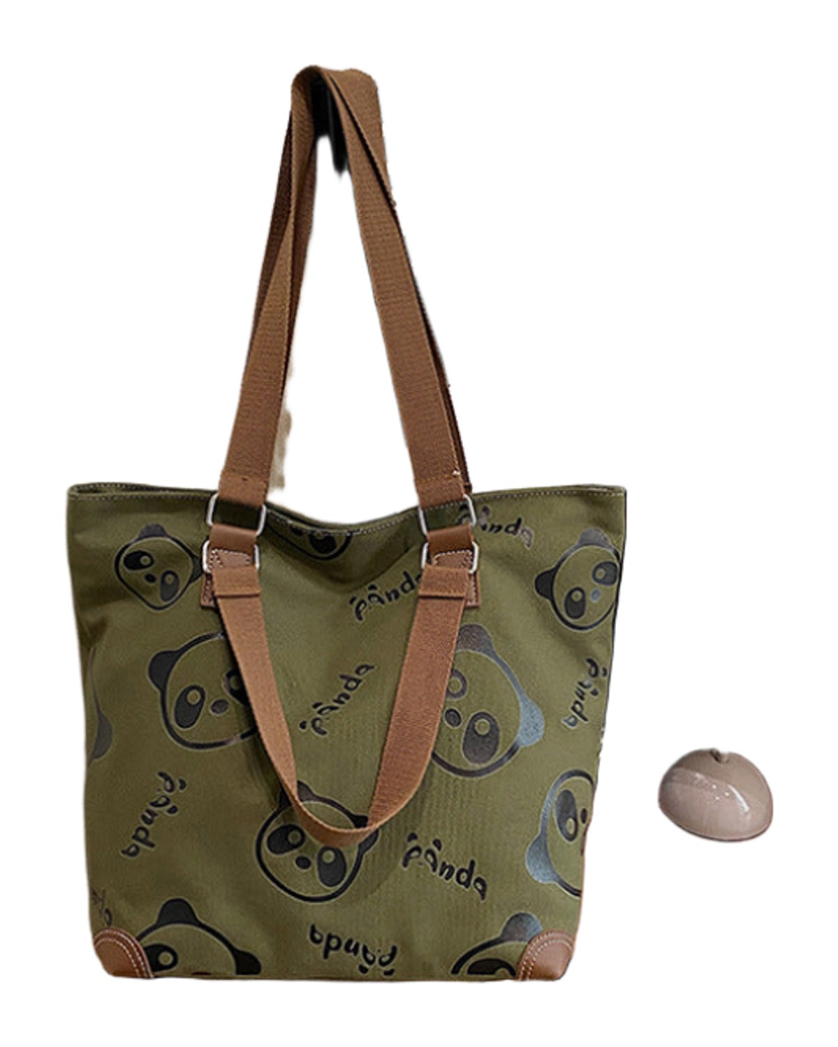 Cute Panda Canvas Bag Cartoon Casual Shoulder photo 8