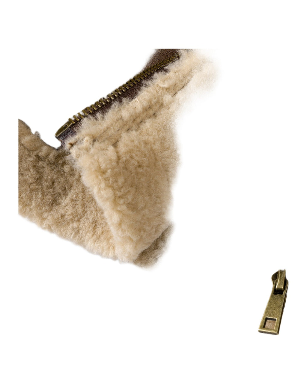 Stand Collar Fur Integrated Lamb Short Coat photo 16