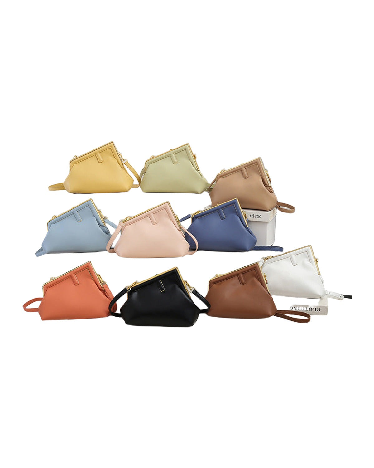 All-match Messenger Bag Irregular Textured One-shoulder photo 5