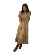 Retro Elegance Chiffon Midi Dress photo 6