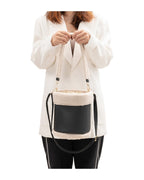 Autumn Winter Plush Pu Leather Bucket Bag photo 3