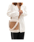 Autumn Winter Plush Pu Leather Bucket Bag photo 6