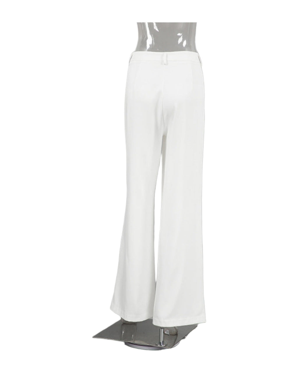 White High-waist Trousers Loose Casual Pants photo 21