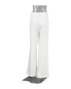 White High-waist Trousers Loose Casual Pants photo 21